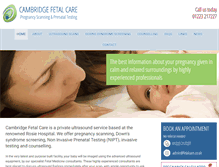 Tablet Screenshot of fetalcare.co.uk